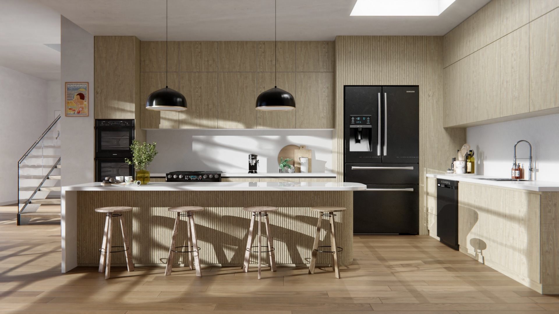 Cover Styl'® F4 Roble Bucólico — vinilo madera aplicado en interior, vista 3