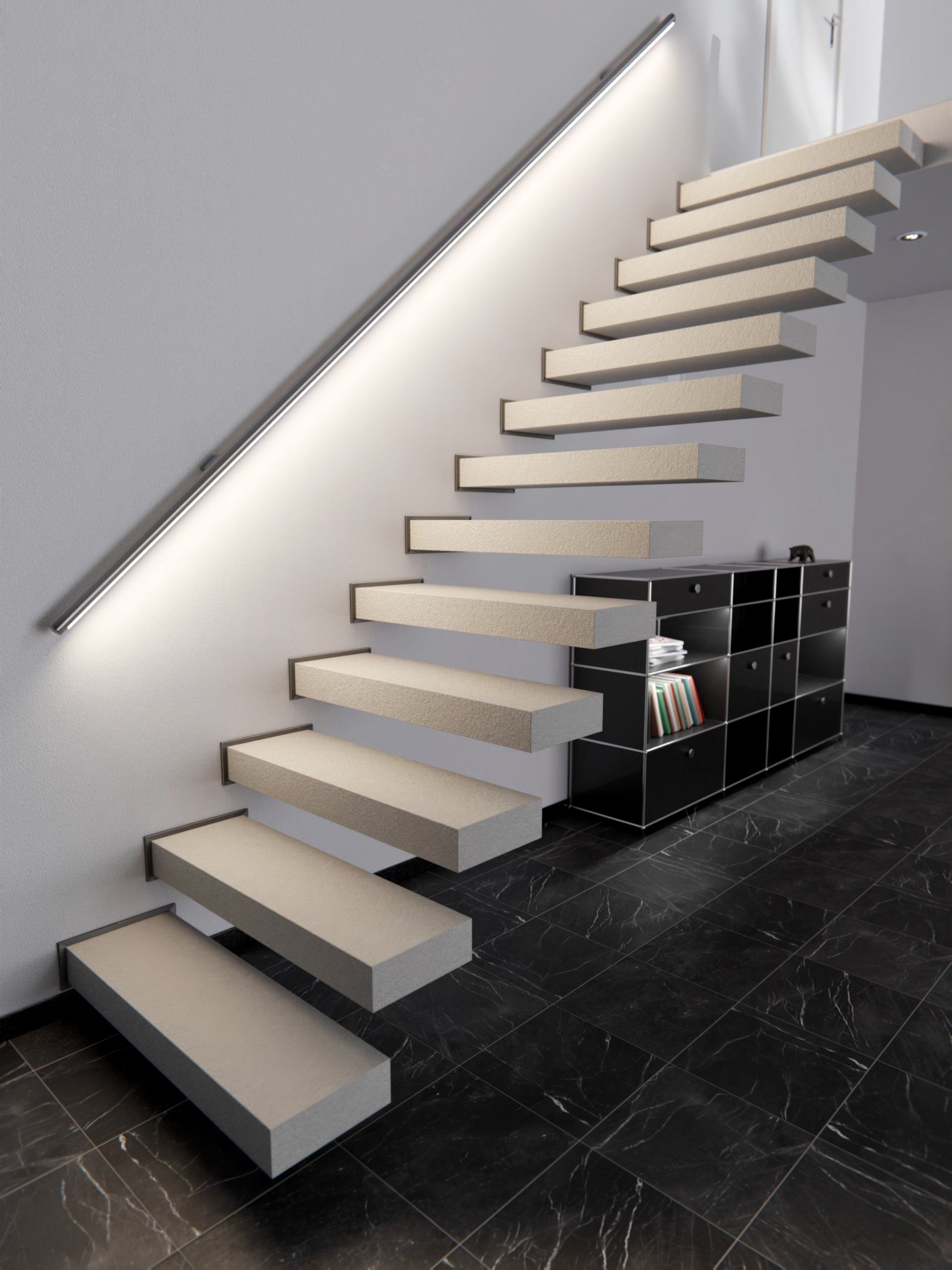 Cover Styl'® NH35 Granito Crudo Beige — vinilo piedra aplicado en interior, vista 5